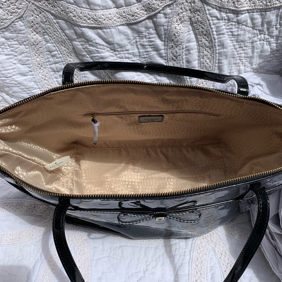 Kate Spade Black Patent Leather Tote - New w/Tags - Picture 6 of 8